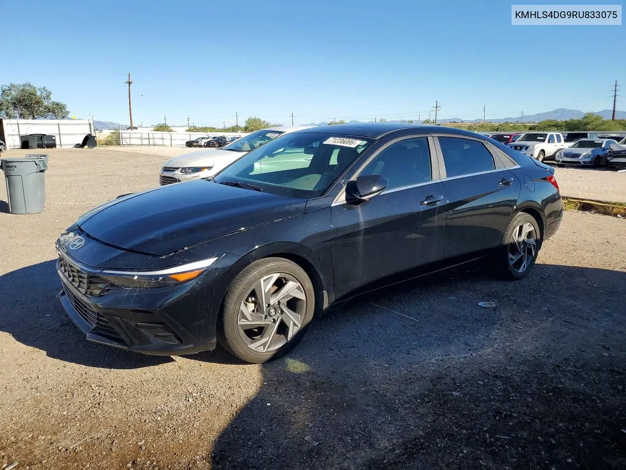 HYUNDAI ELANTRA 2024, VIN KMHLS4DG9RU833075