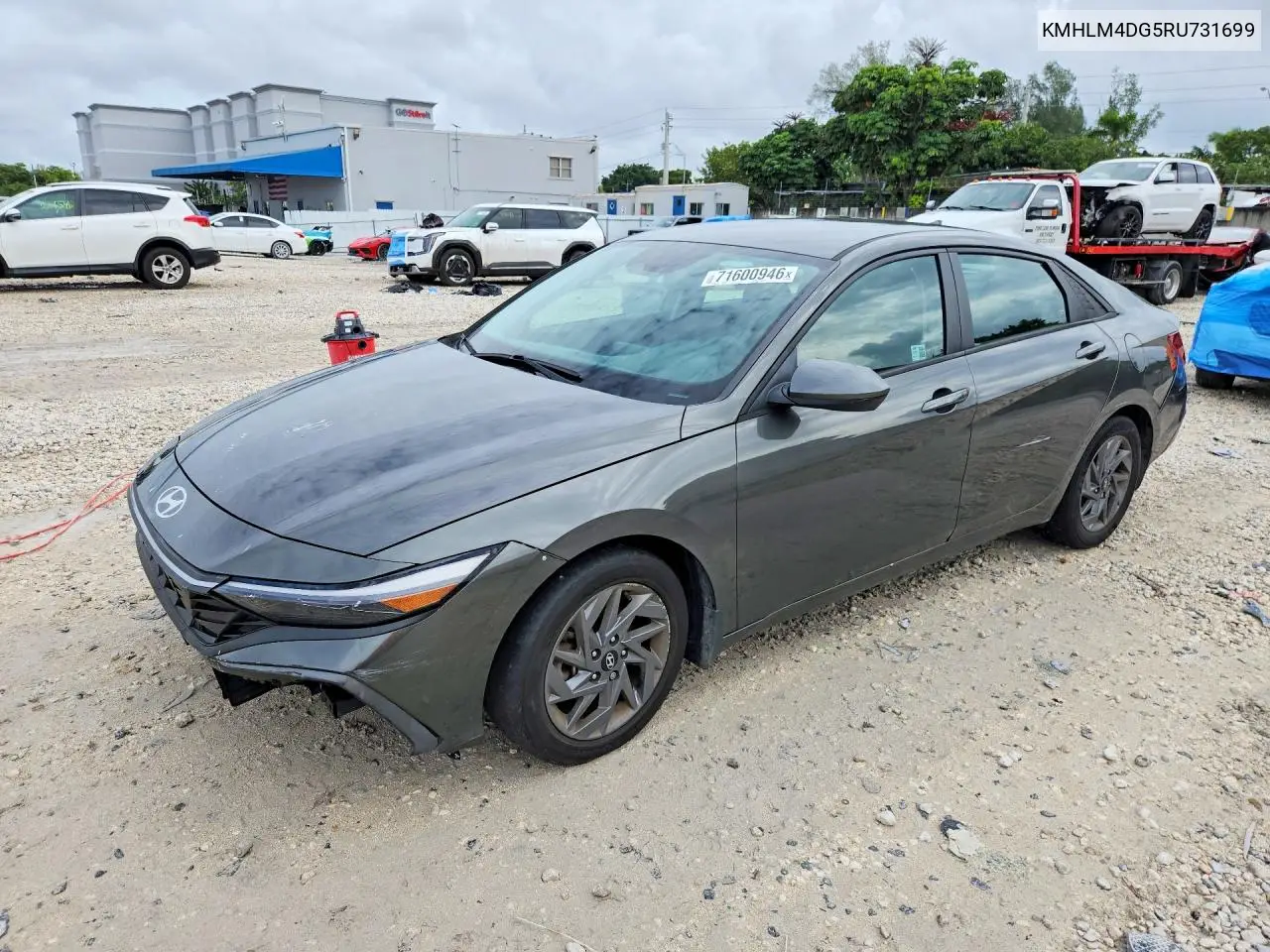 HYUNDAI ELANTRA 2024, VIN KMHLM4DG5RU731699