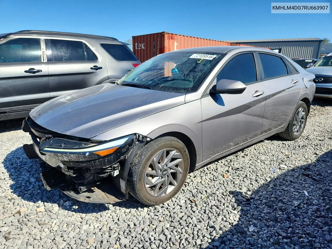 HYUNDAI ELANTRA 2024, VIN KMHLM4DG7RU663907