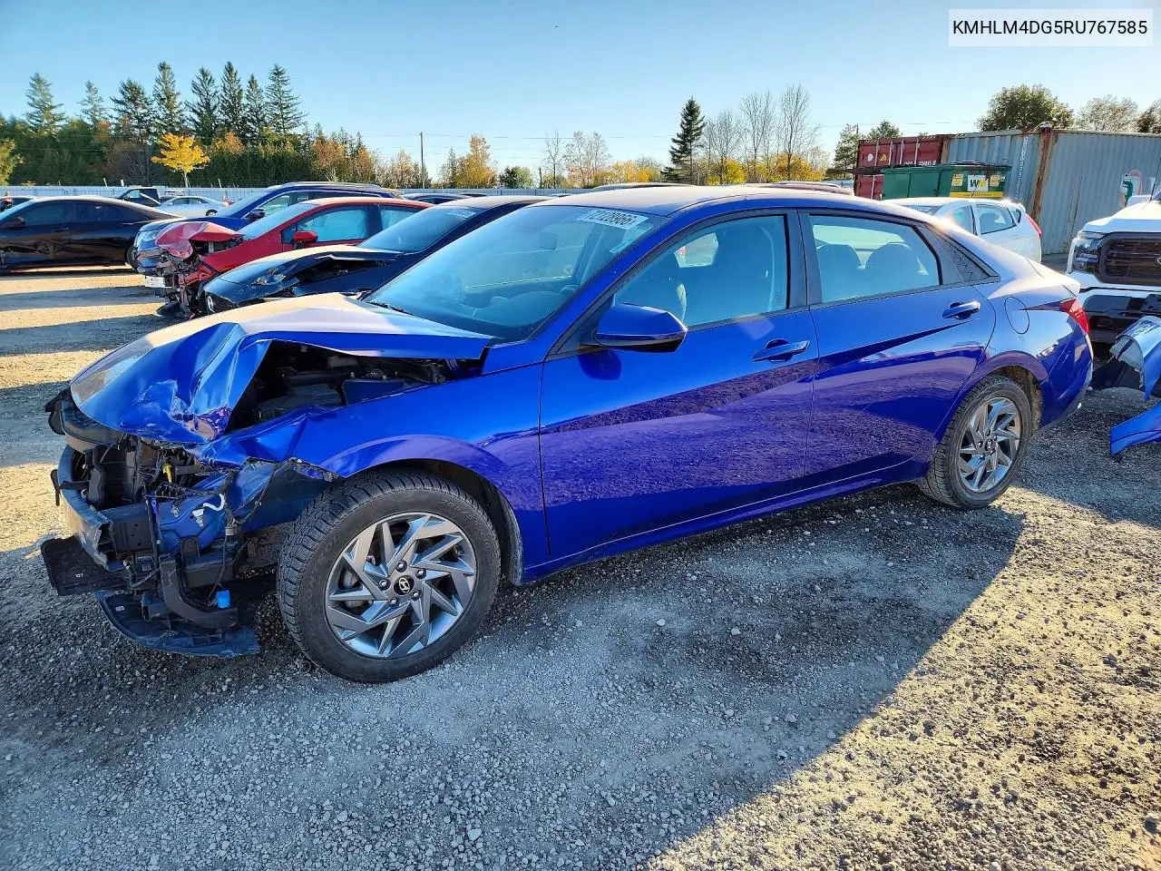 HYUNDAI ELANTRA 2024, VIN KMHLM4DG5RU767585