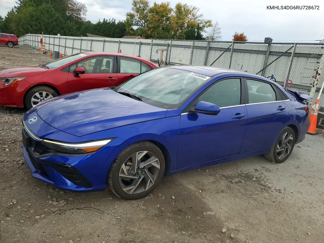 HYUNDAI ELANTRA 2024, VIN KMHLS4DG6RU728672