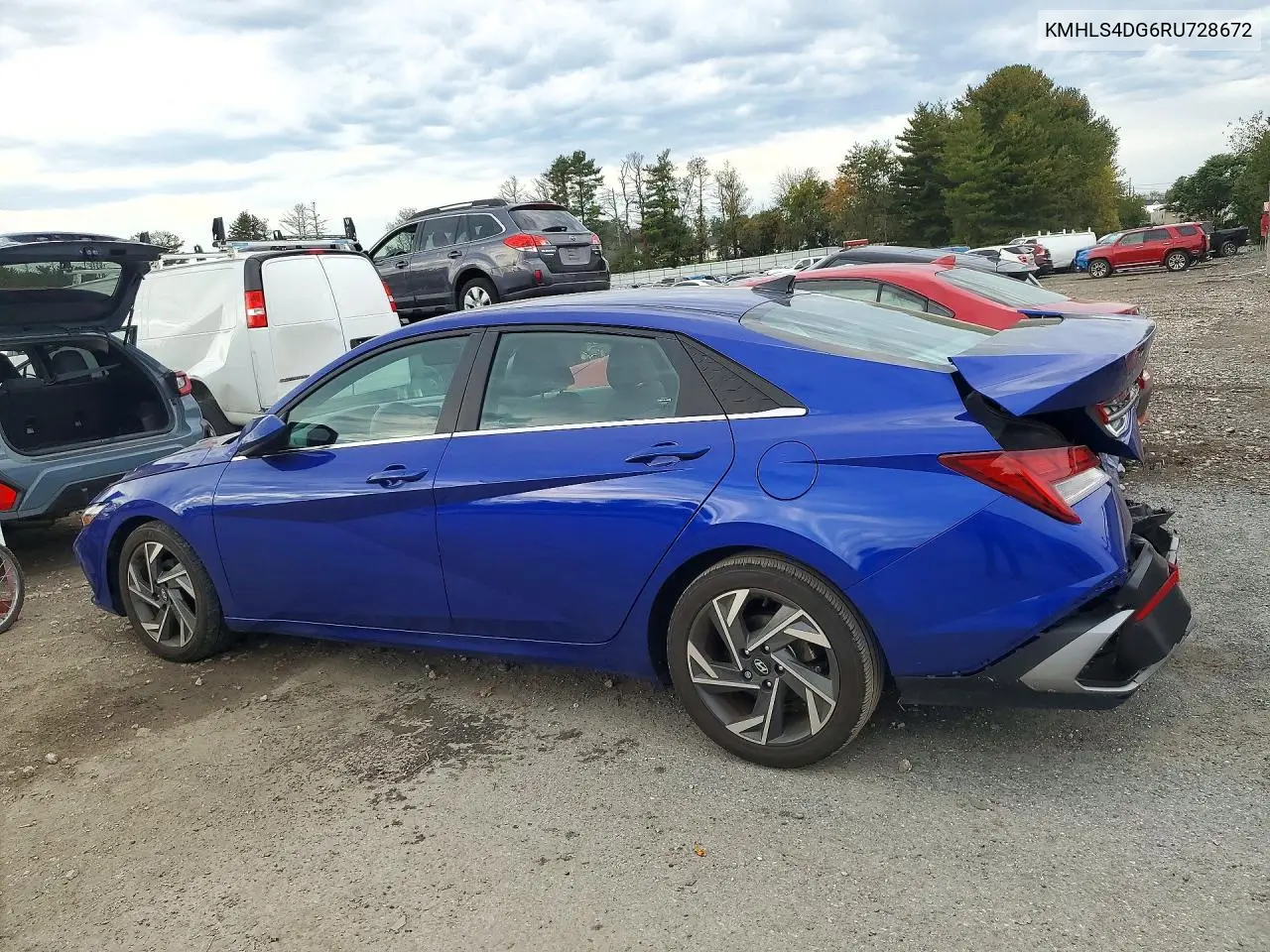 2024 HYUNDAI ELANTRA VIN KMHLS4DG6RU728672 — фото 2