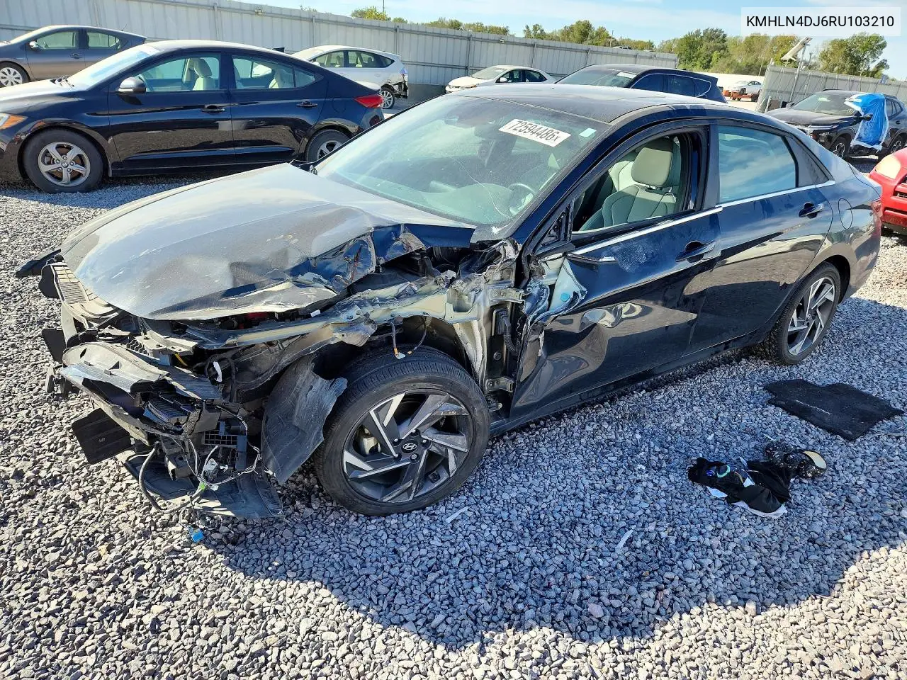 HYUNDAI ELANTRA 2024, VIN KMHLN4DJ6RU103210
