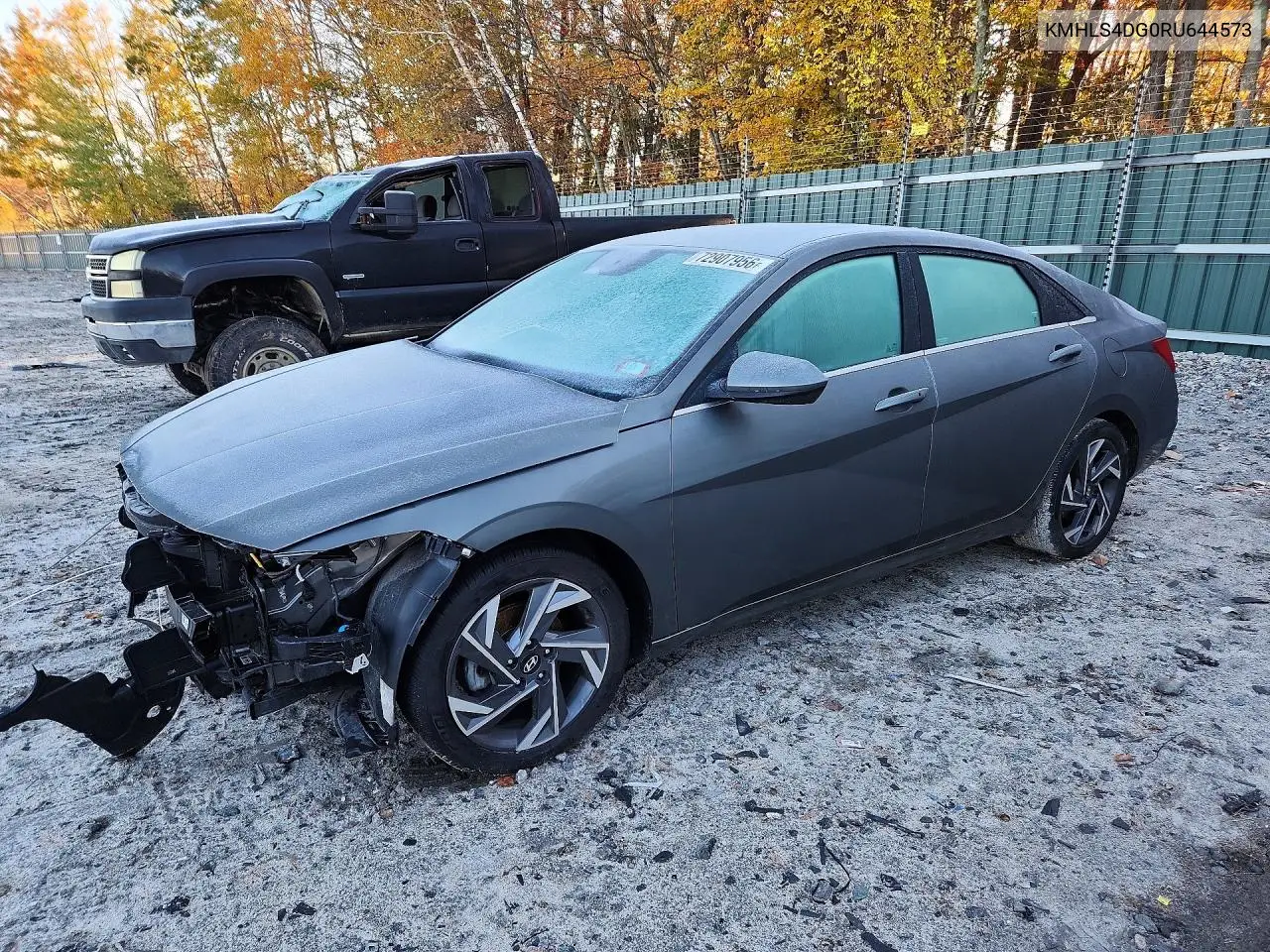 HYUNDAI ELANTRA 2024, VIN KMHLS4DG0RU644573