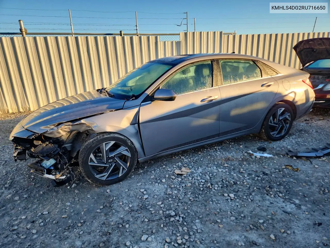 HYUNDAI ELANTRA 2024, VIN KMHLS4DG2RU716650