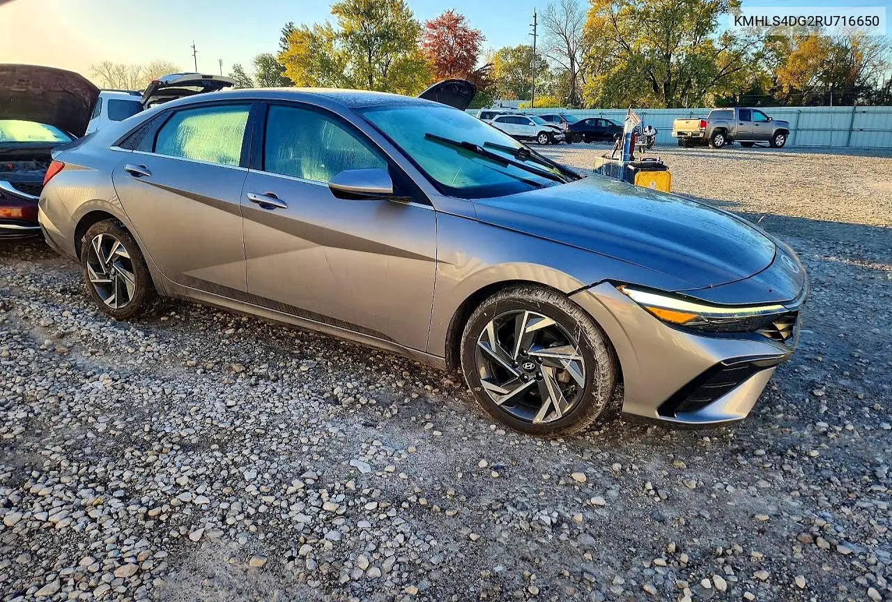 2024 HYUNDAI ELANTRA VIN KMHLS4DG2RU716650 — фото 4