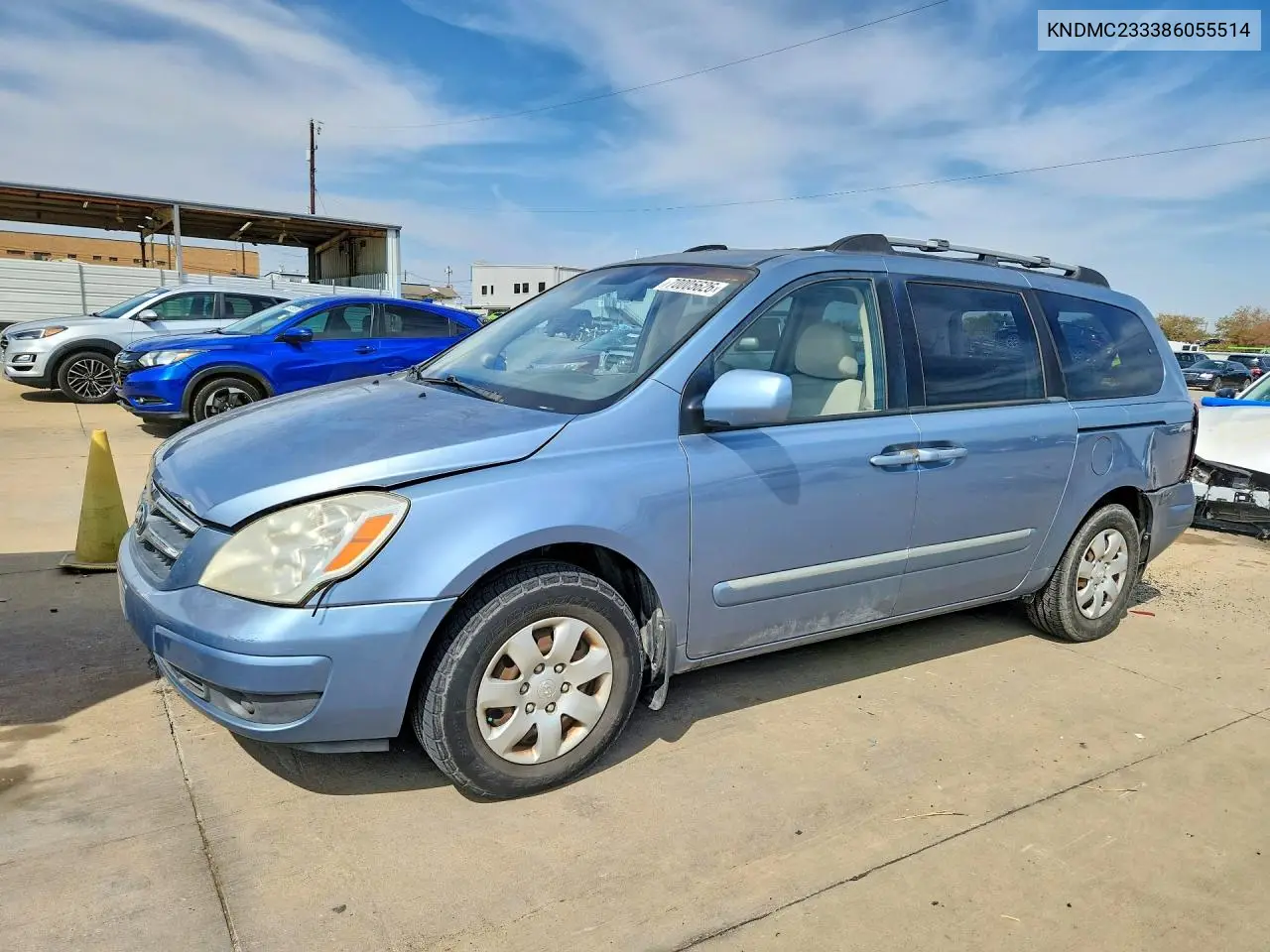HYUNDAI ENTOURAGE 2008, VIN KNDMC233386055514