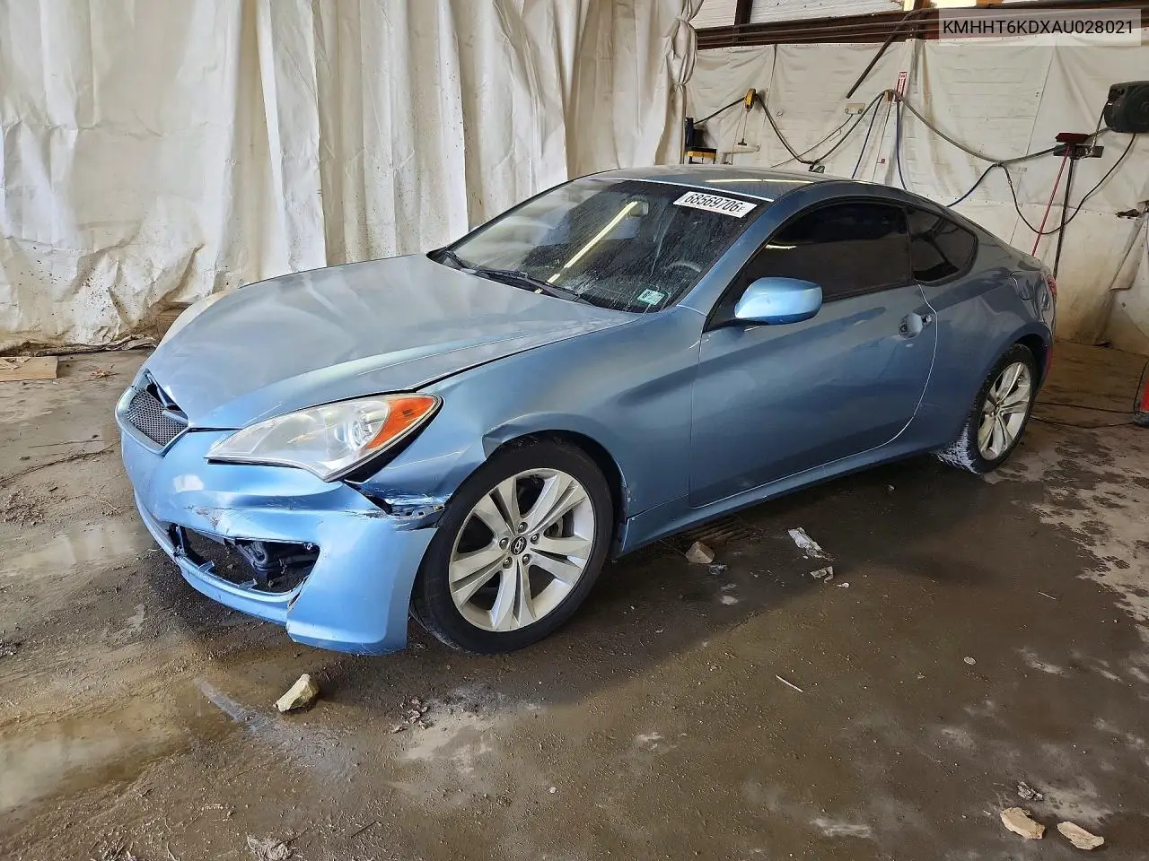 HYUNDAI GENESIS COUPE 2010, VIN KMHHT6KDXAU028021