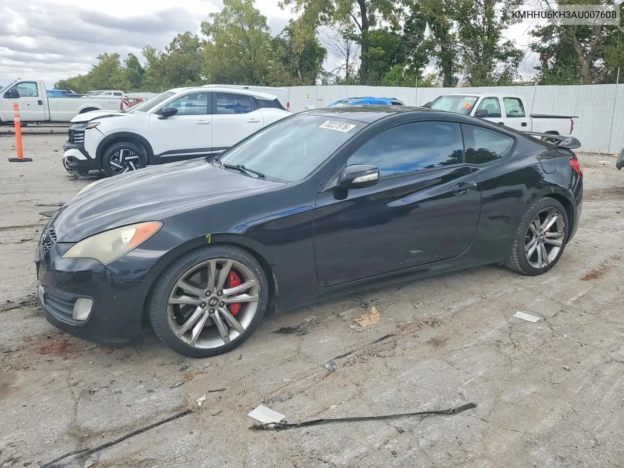 HYUNDAI GENESIS COUPE 2010, VIN KMHHU6KH3AU007608