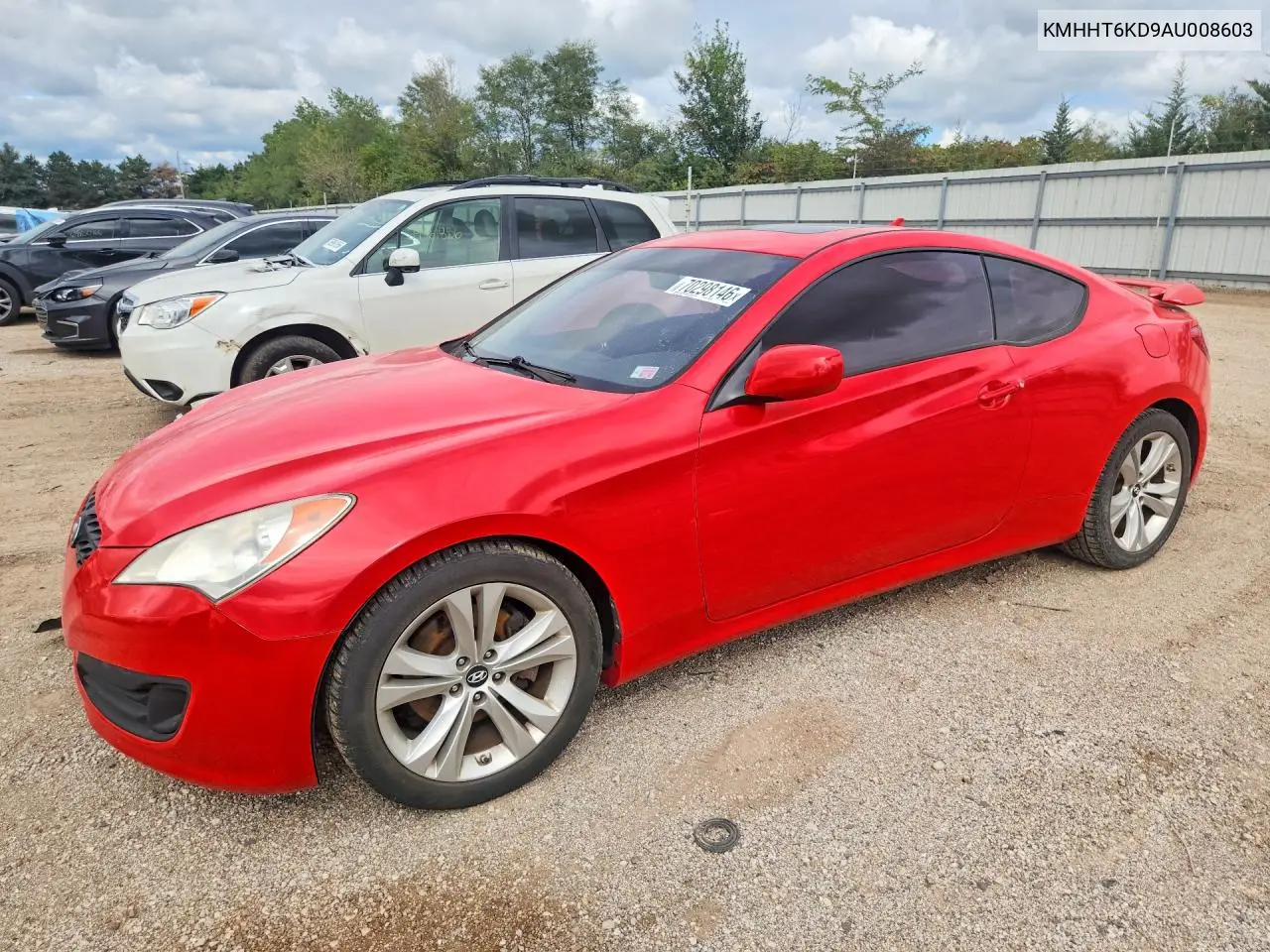 HYUNDAI GENESIS COUPE 2010, VIN KMHHT6KD9AU008603