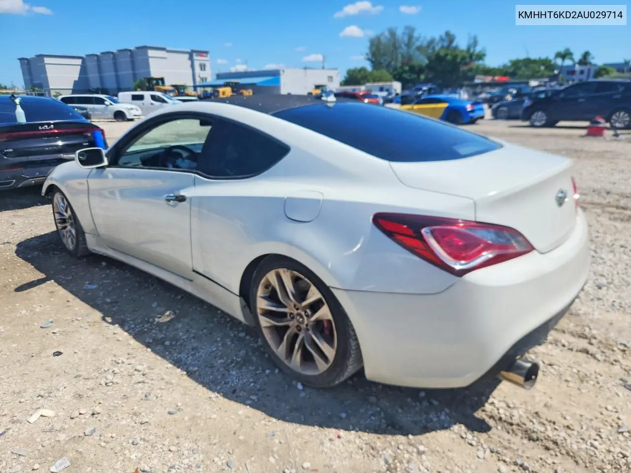 2010 HYUNDAI GENESIS COUPE VIN KMHHT6KD2AU029714 — фото 2
