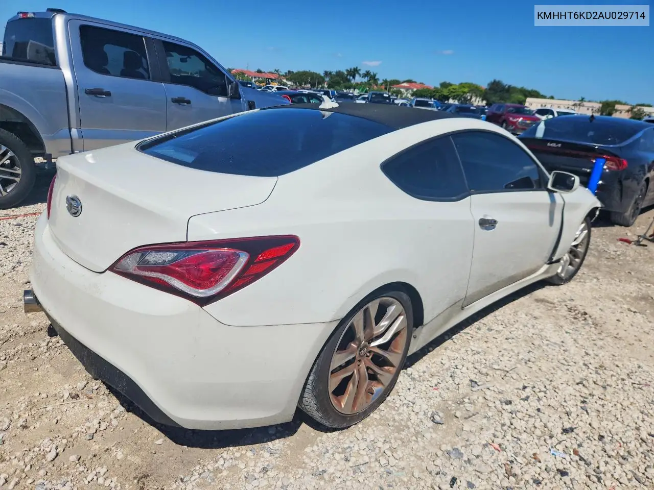 2010 HYUNDAI GENESIS COUPE VIN KMHHT6KD2AU029714 — фото 3