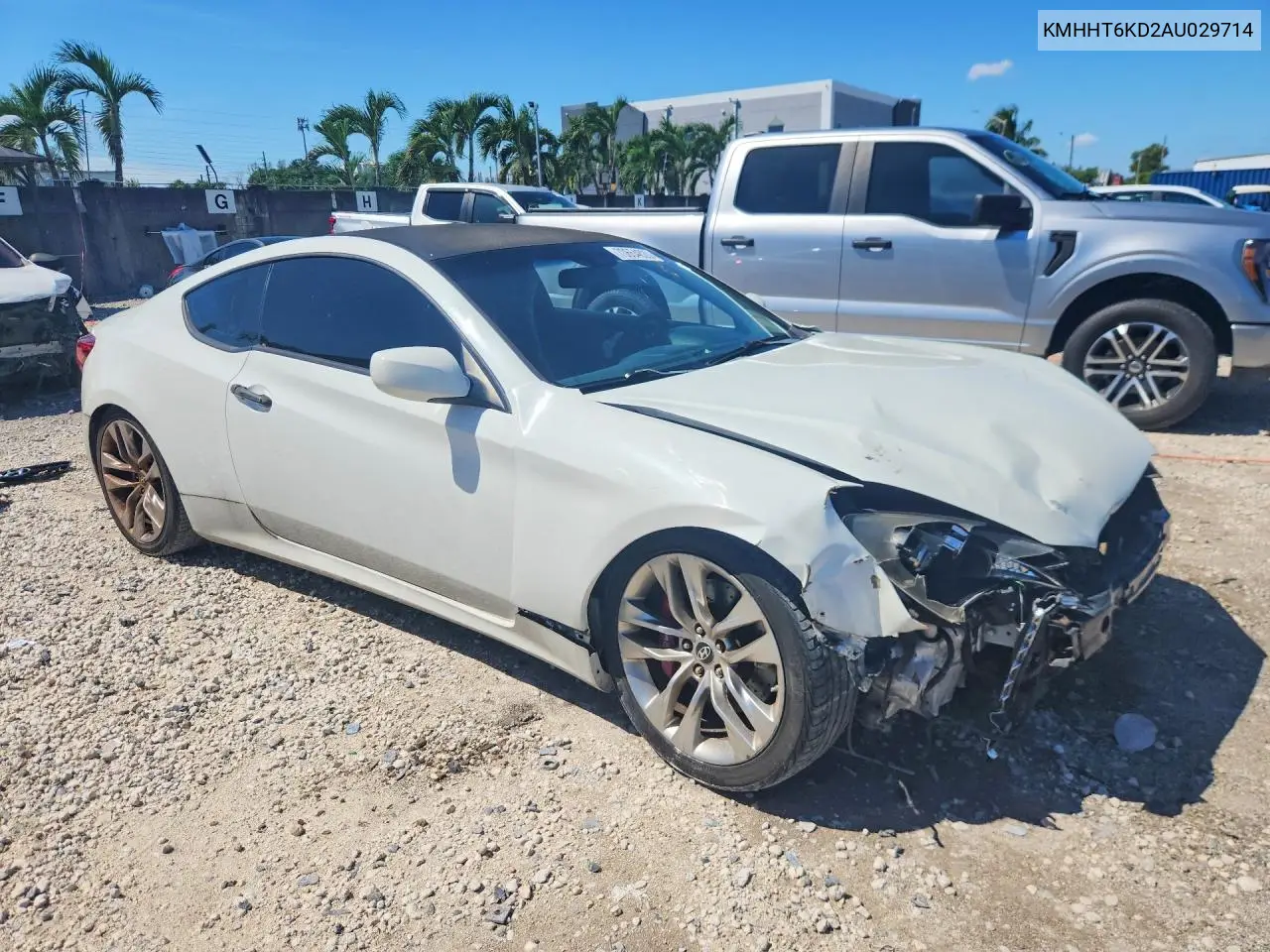 2010 HYUNDAI GENESIS COUPE VIN KMHHT6KD2AU029714 — фото 4