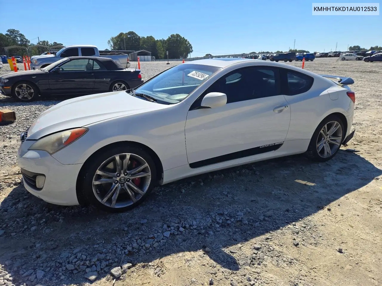 HYUNDAI GENESIS COUPE 2010, VIN KMHHT6KD1AU012533