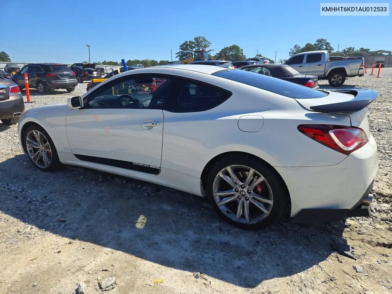 2010 HYUNDAI GENESIS COUPE VIN KMHHT6KD1AU012533 — фото 2
