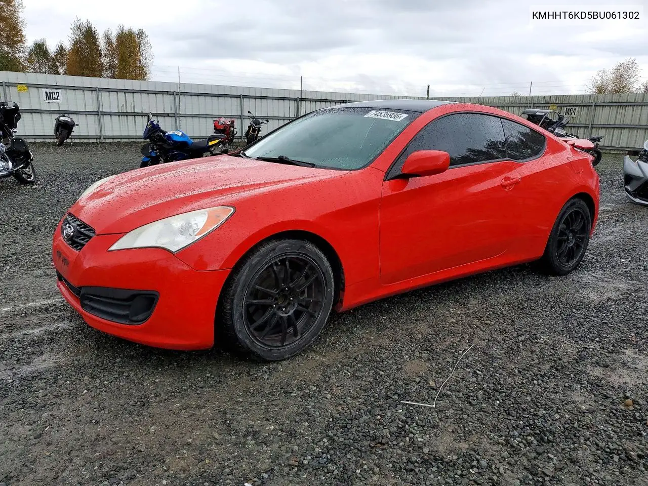 HYUNDAI GENESIS COUPE 2011, VIN KMHHT6KD5BU061302
