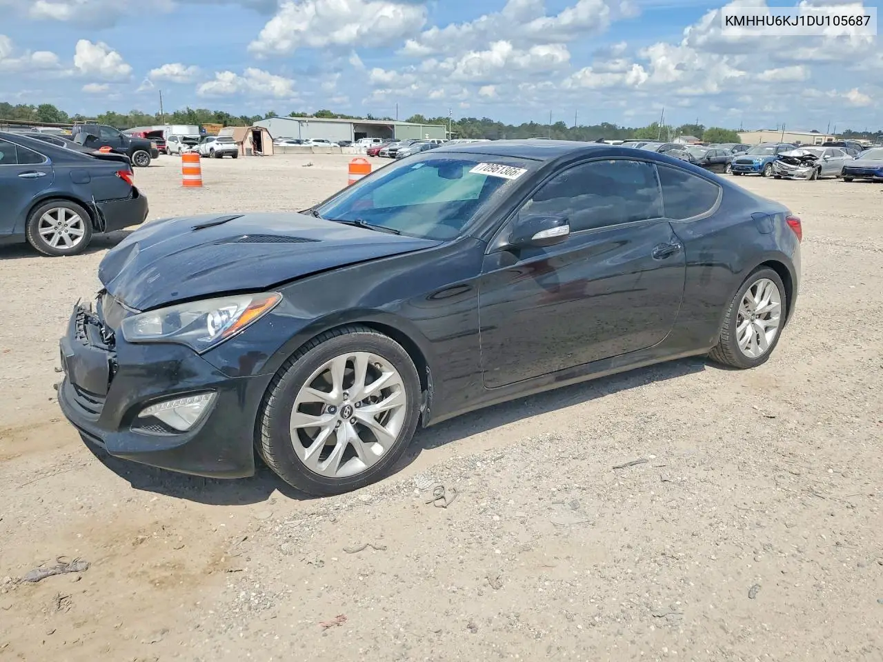 HYUNDAI GENESIS COUPE 2013, VIN KMHHU6KJ1DU105687