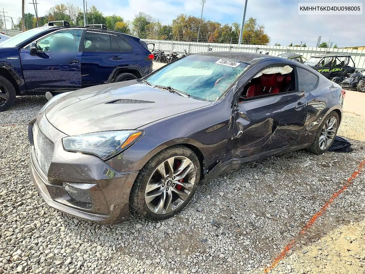 HYUNDAI GENESIS COUPE 2013, VIN KMHHT6KD4DU098005