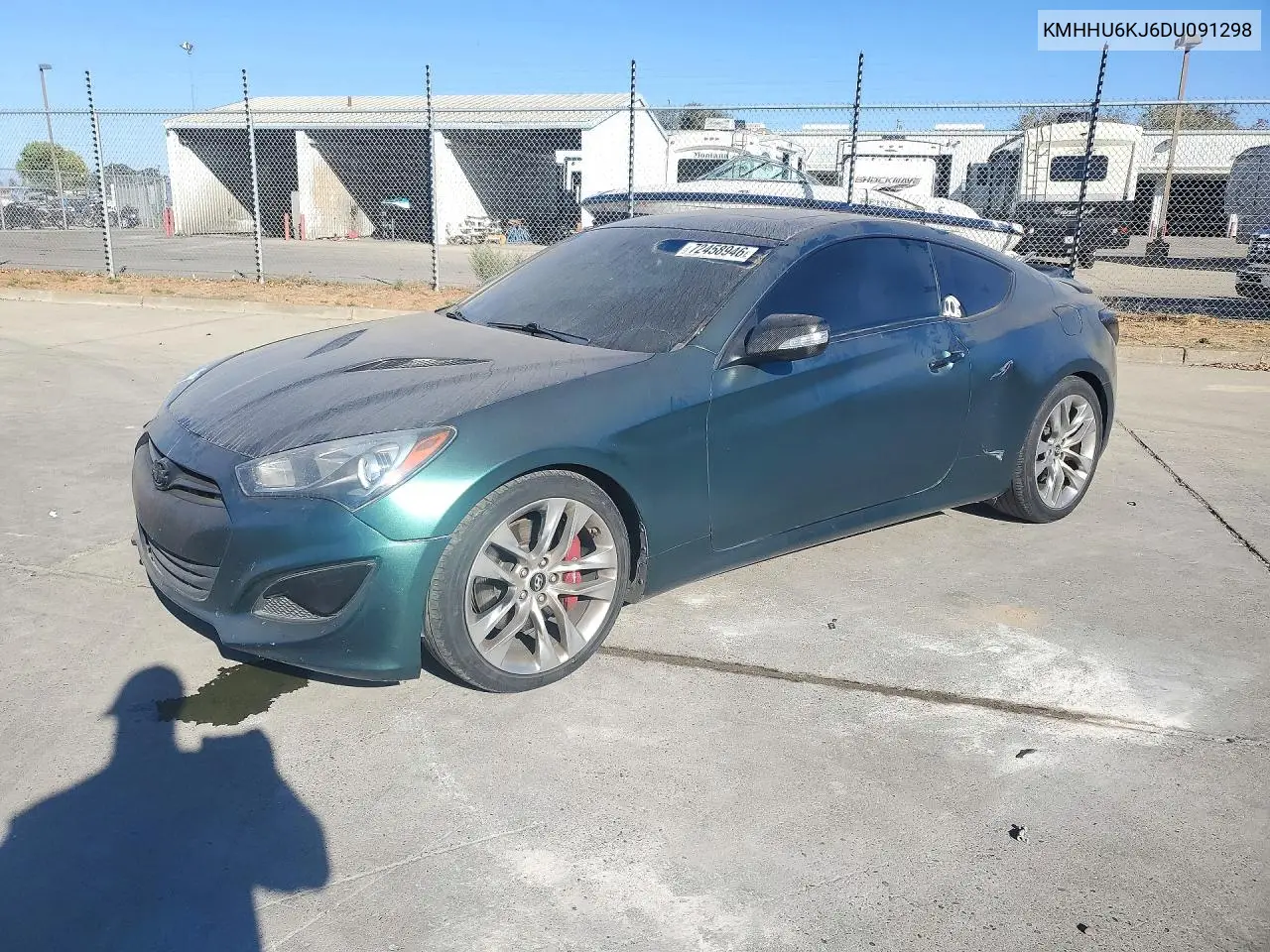 HYUNDAI GENESIS COUPE 2013, VIN KMHHU6KJ6DU091298