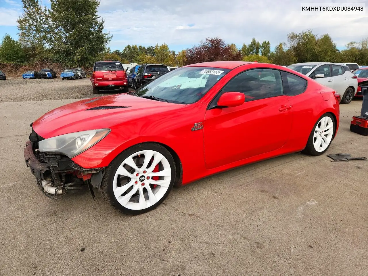 HYUNDAI GENESIS COUPE 2013, VIN KMHHT6KDXDU084948