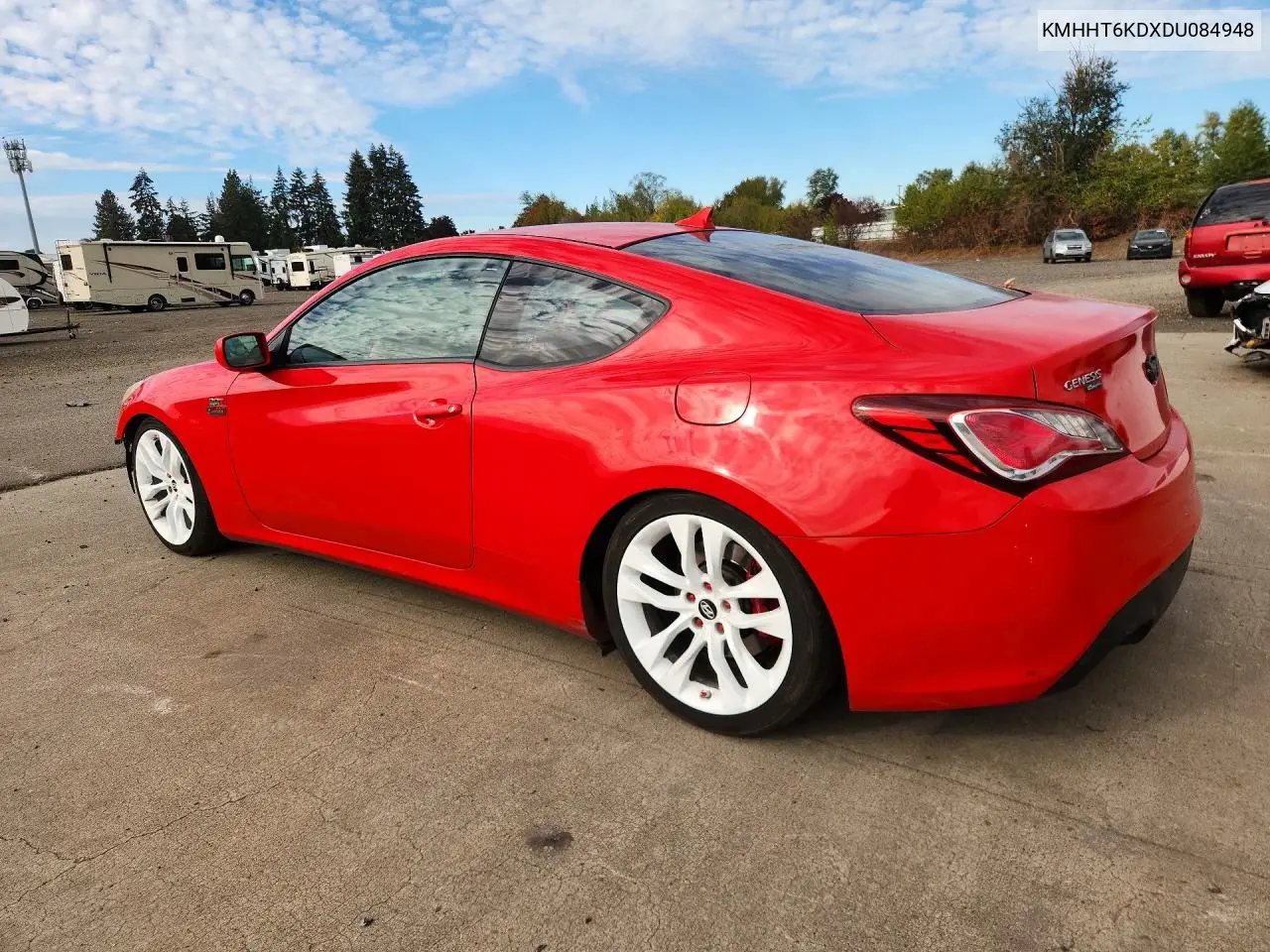 2013 HYUNDAI GENESIS COUPE VIN KMHHT6KDXDU084948 — фото 2