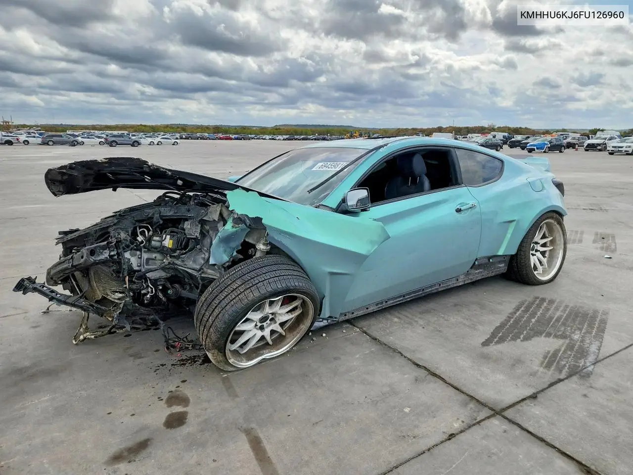 HYUNDAI GENESIS COUPE 2015, VIN KMHHU6KJ6FU126960