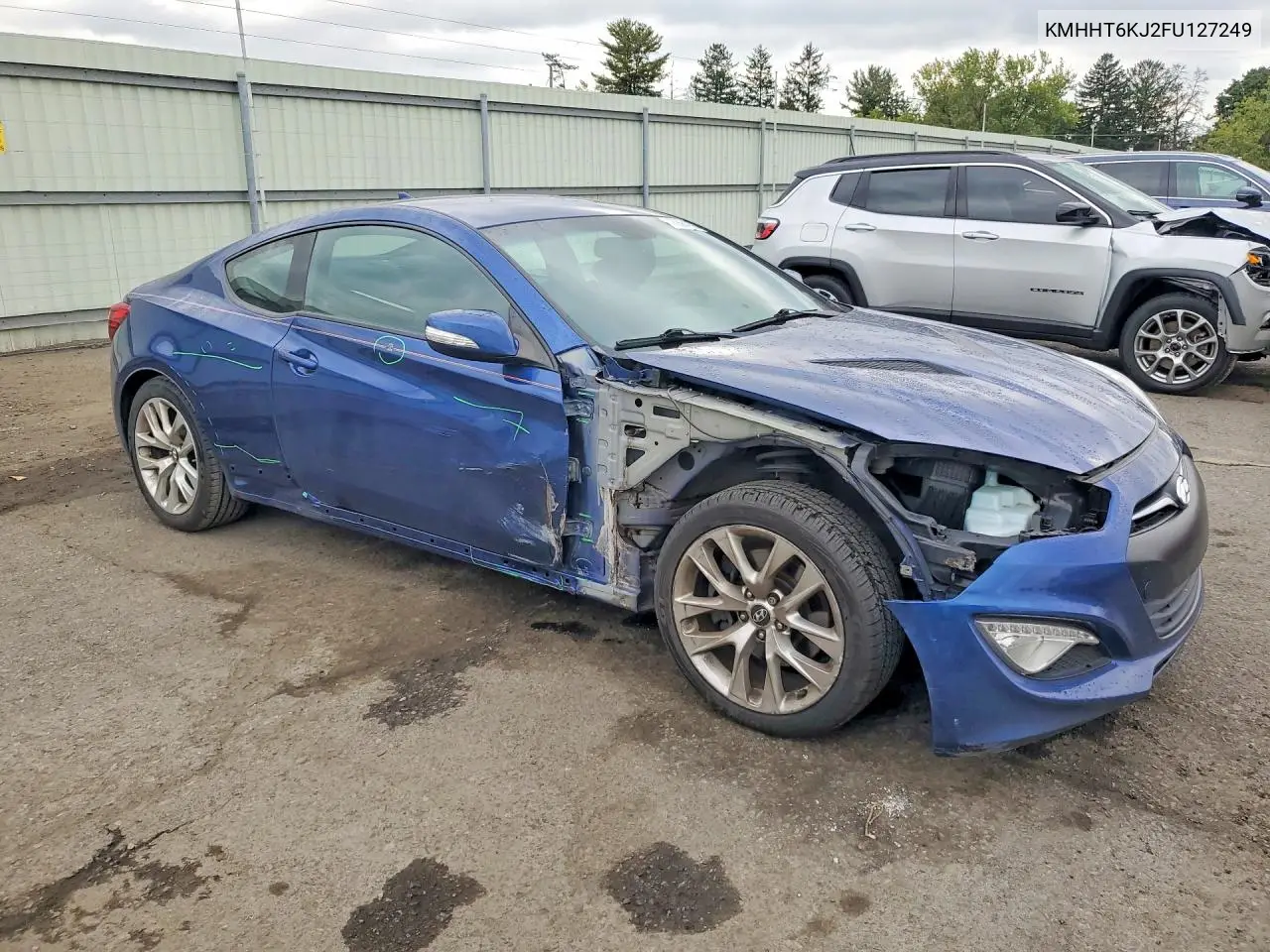 2015 HYUNDAI GENESIS COUPE VIN KMHHT6KJ2FU127249 — фото 4