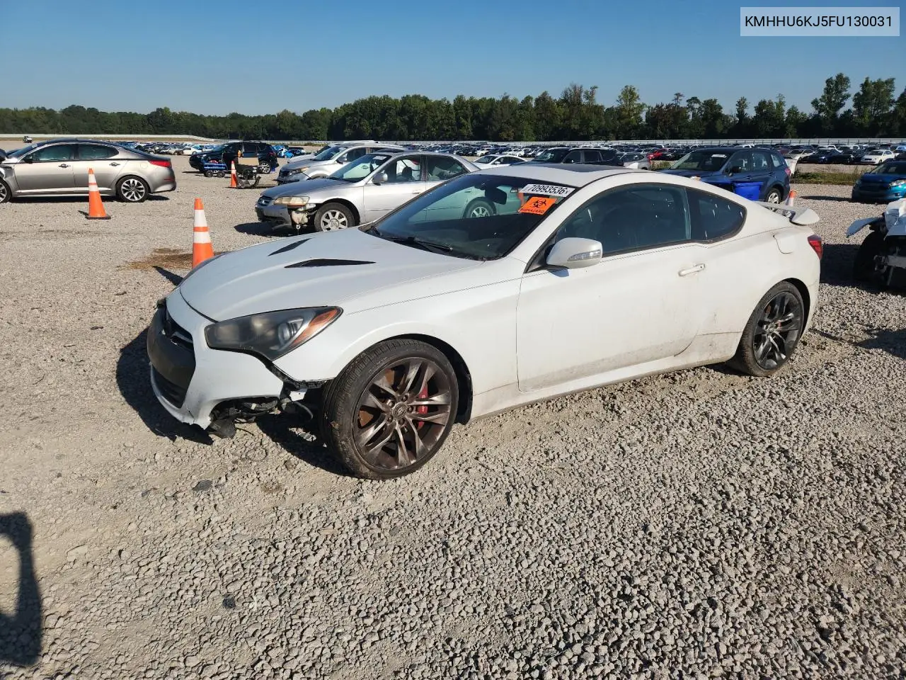 HYUNDAI GENESIS COUPE 2015, VIN KMHHU6KJ5FU130031