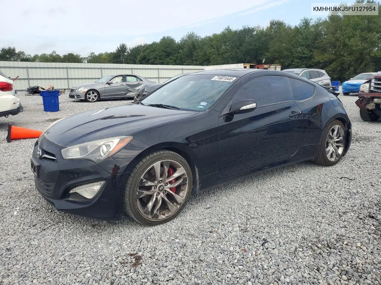 HYUNDAI GENESIS COUPE 2015, VIN KMHHU6KJ5FU127954