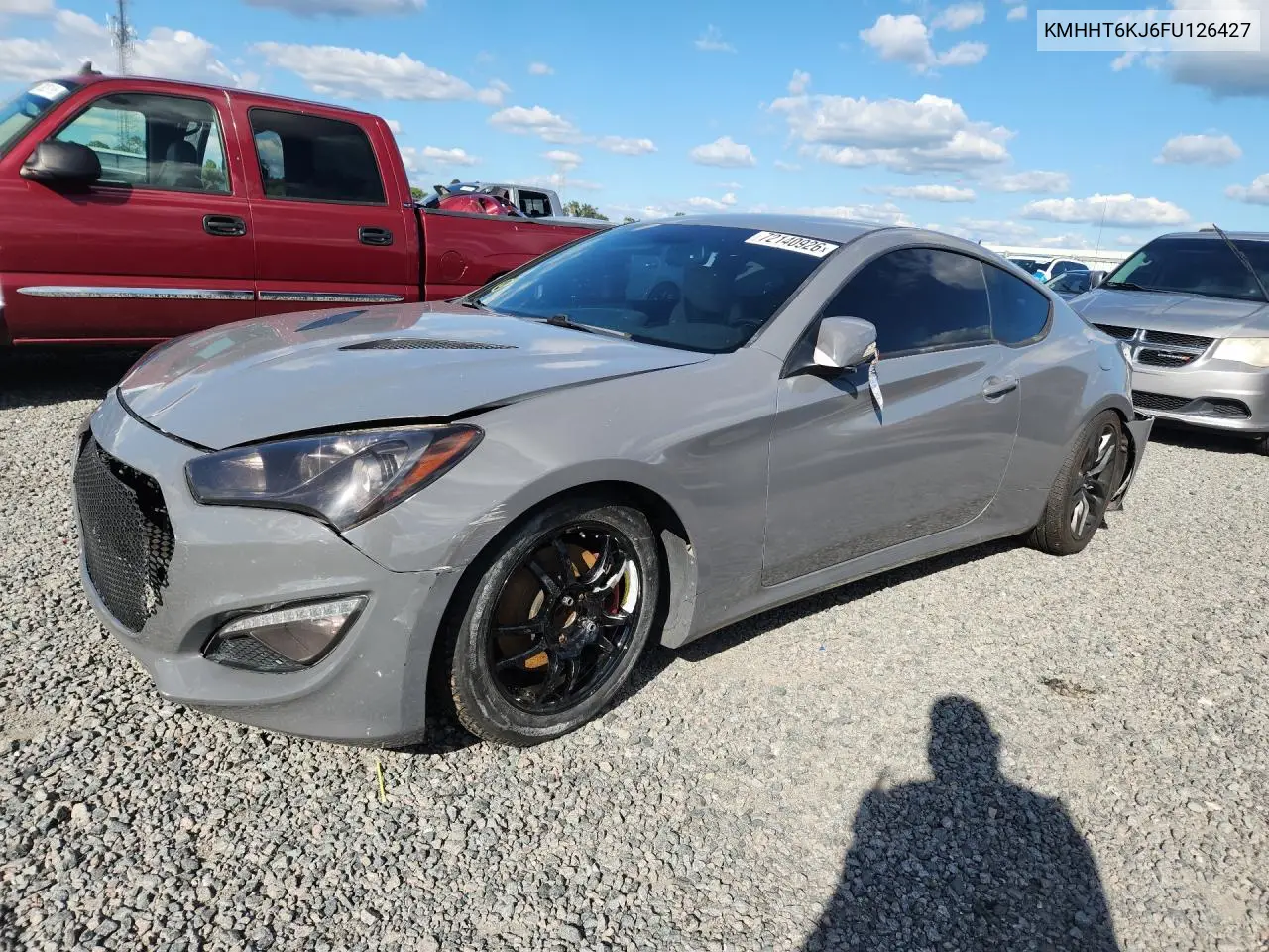 HYUNDAI GENESIS COUPE 2015, VIN KMHHT6KJ6FU126427