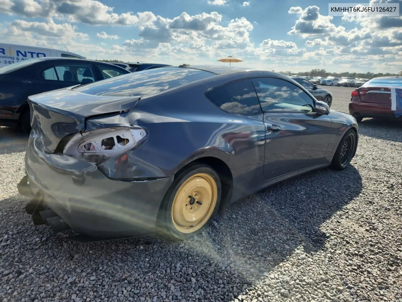 2015 HYUNDAI GENESIS COUPE VIN KMHHT6KJ6FU126427 — фото 3