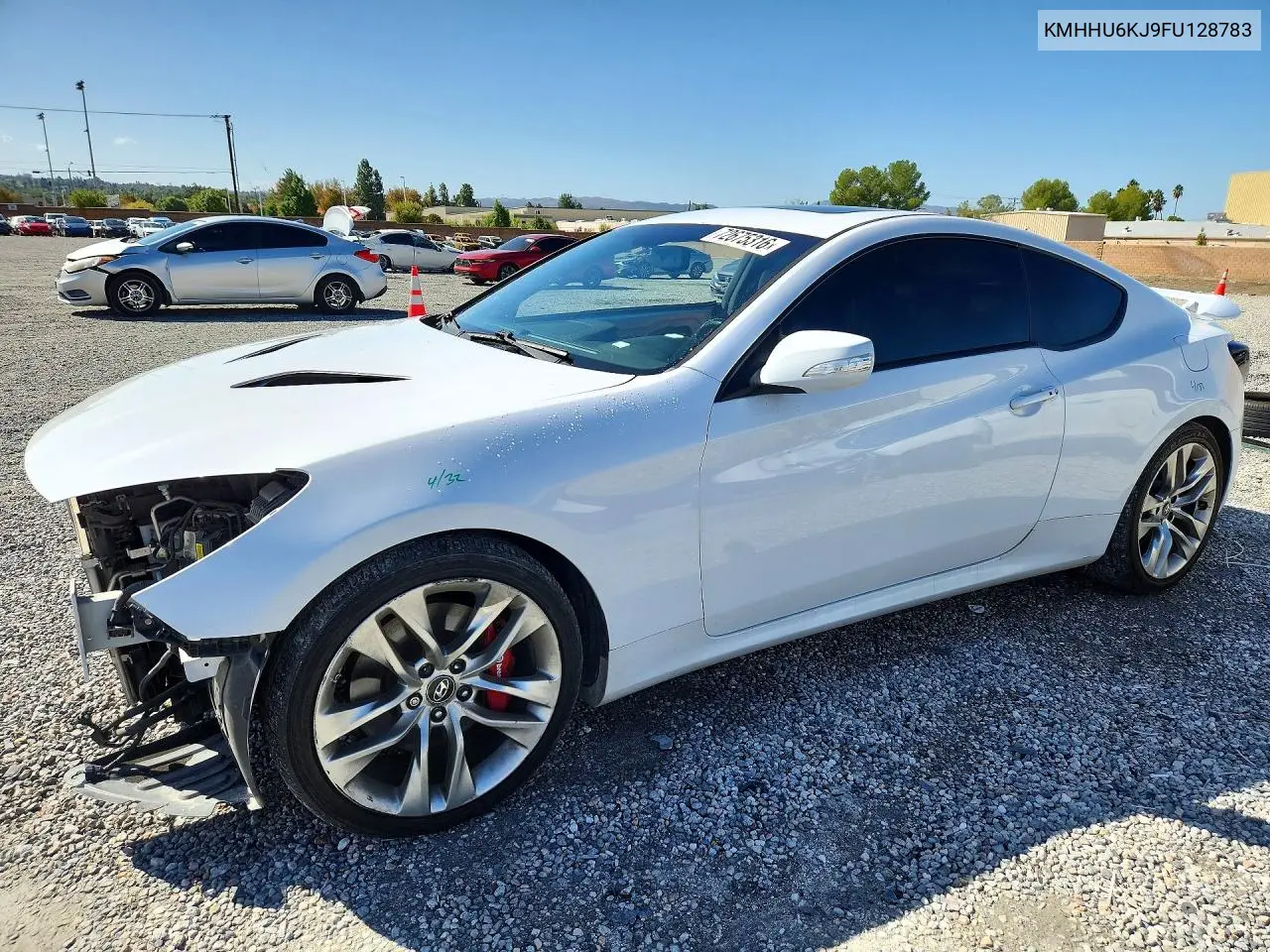 HYUNDAI GENESIS COUPE 2015, VIN KMHHU6KJ9FU128783