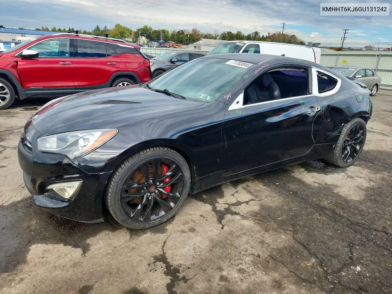HYUNDAI GENESIS COUPE 2016, VIN KMHHT6KJ6GU131242