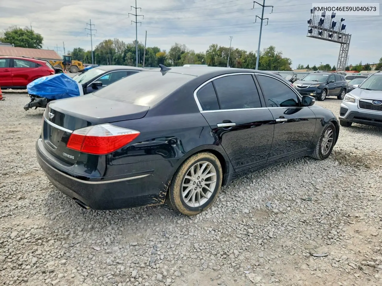 2009 HYUNDAI GENESIS VIN KMHGC46E59U040673 — фото 3