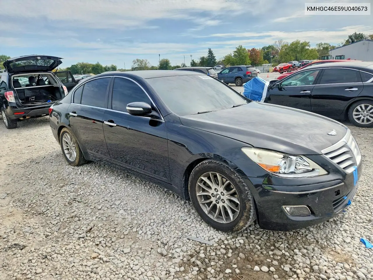 2009 HYUNDAI GENESIS VIN KMHGC46E59U040673 — фото 4
