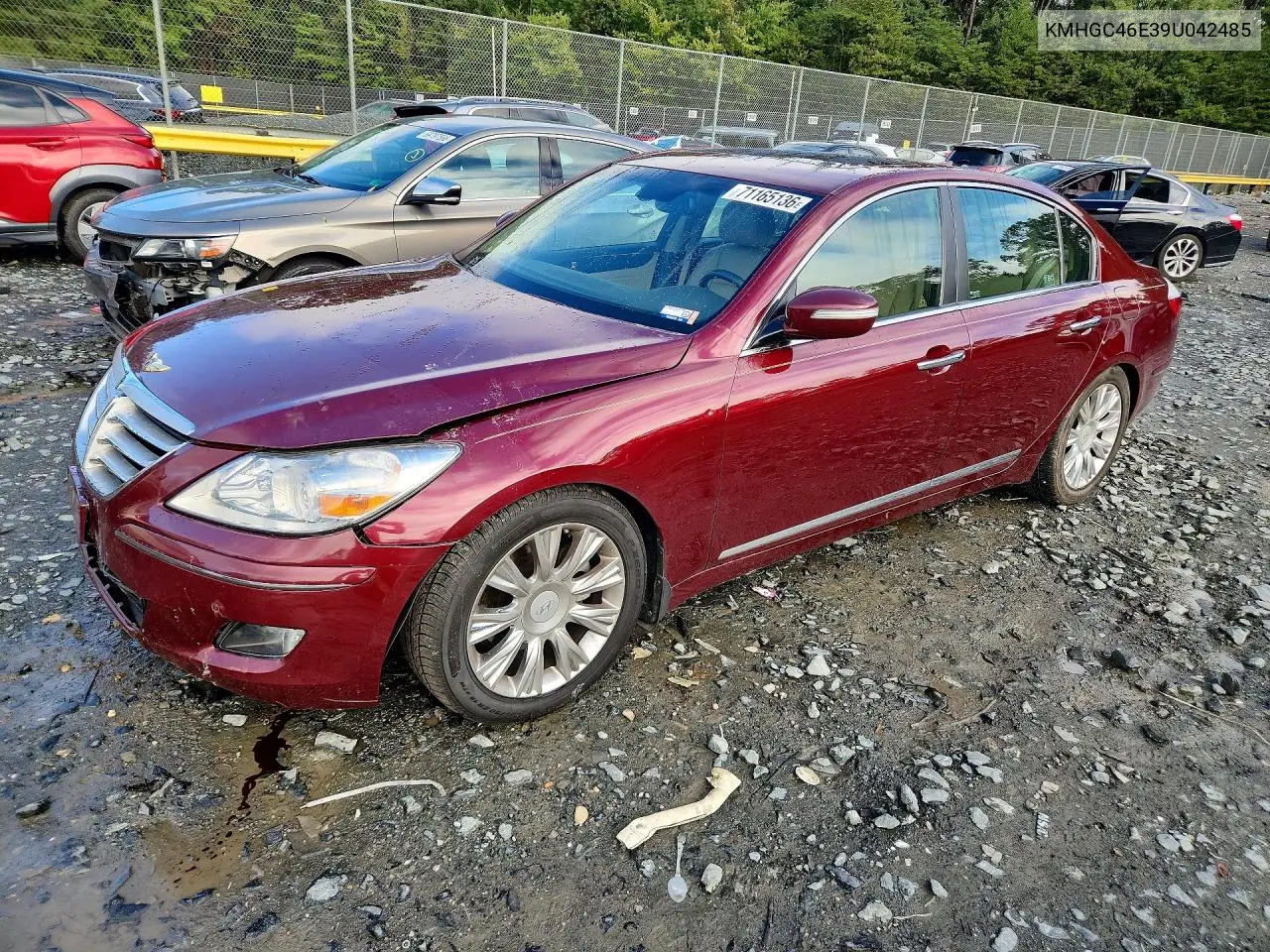 HYUNDAI GENESIS 2009, VIN KMHGC46E39U042485