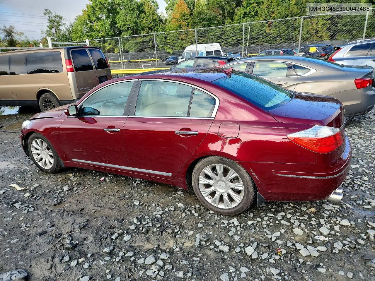 2009 HYUNDAI GENESIS VIN KMHGC46E39U042485 — фото 2