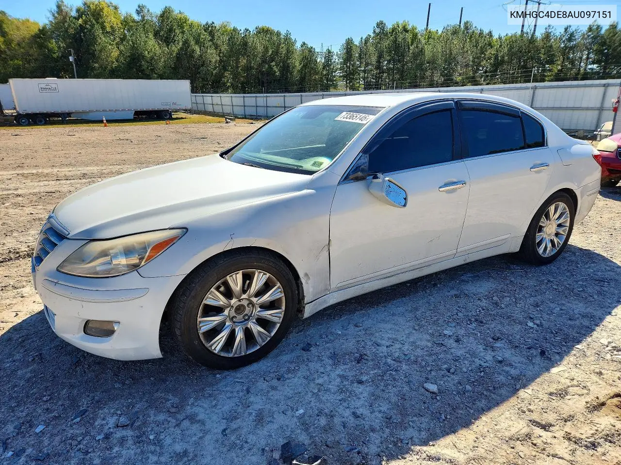 HYUNDAI GENESIS 2010, VIN KMHGC4DE8AU097151