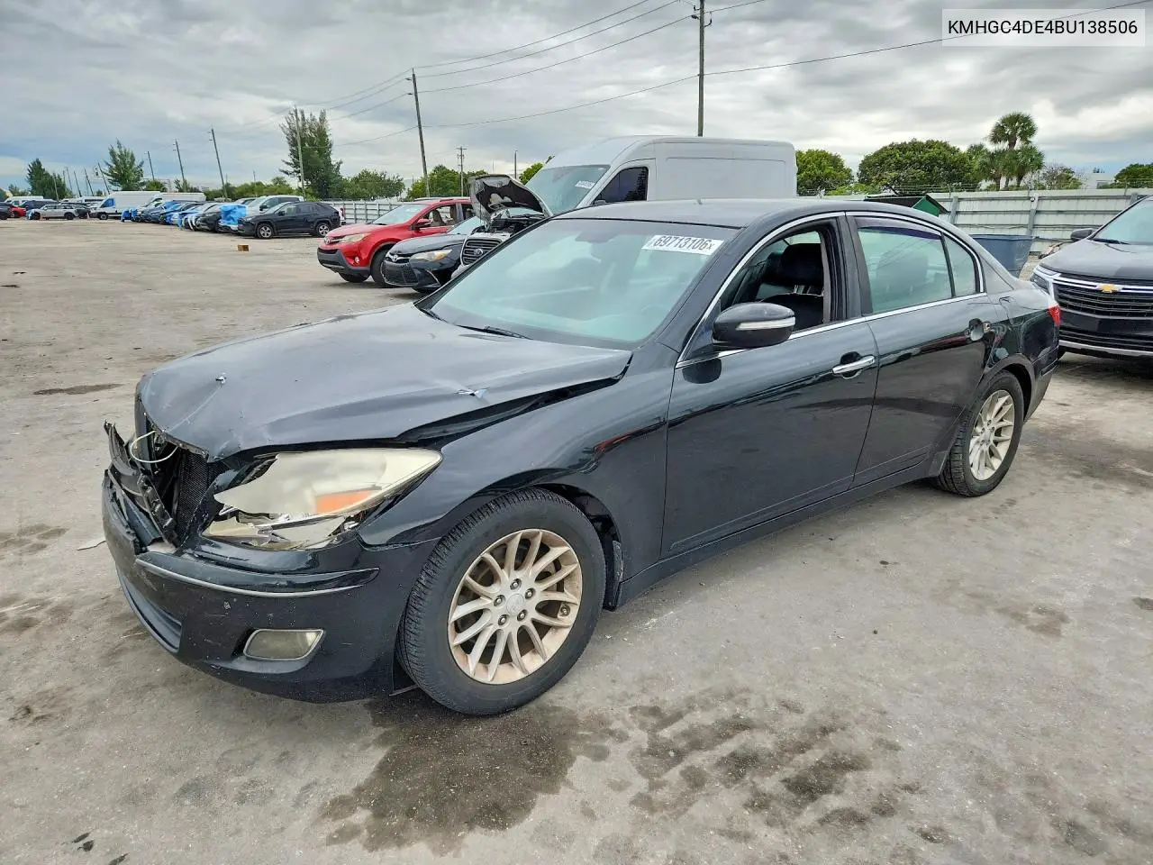 HYUNDAI GENESIS 2011, VIN KMHGC4DE4BU138506