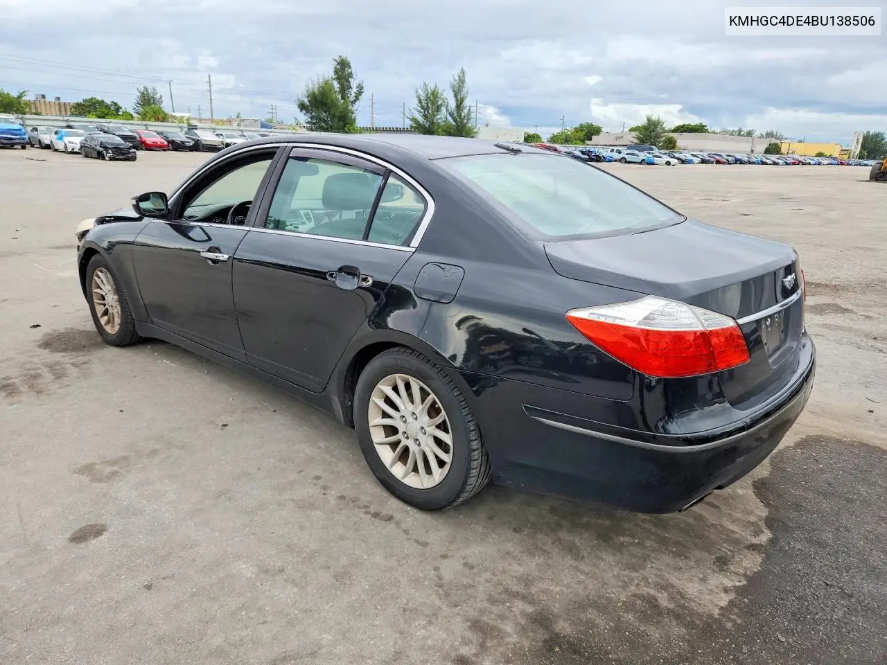2011 HYUNDAI GENESIS VIN KMHGC4DE4BU138506 — фото 2