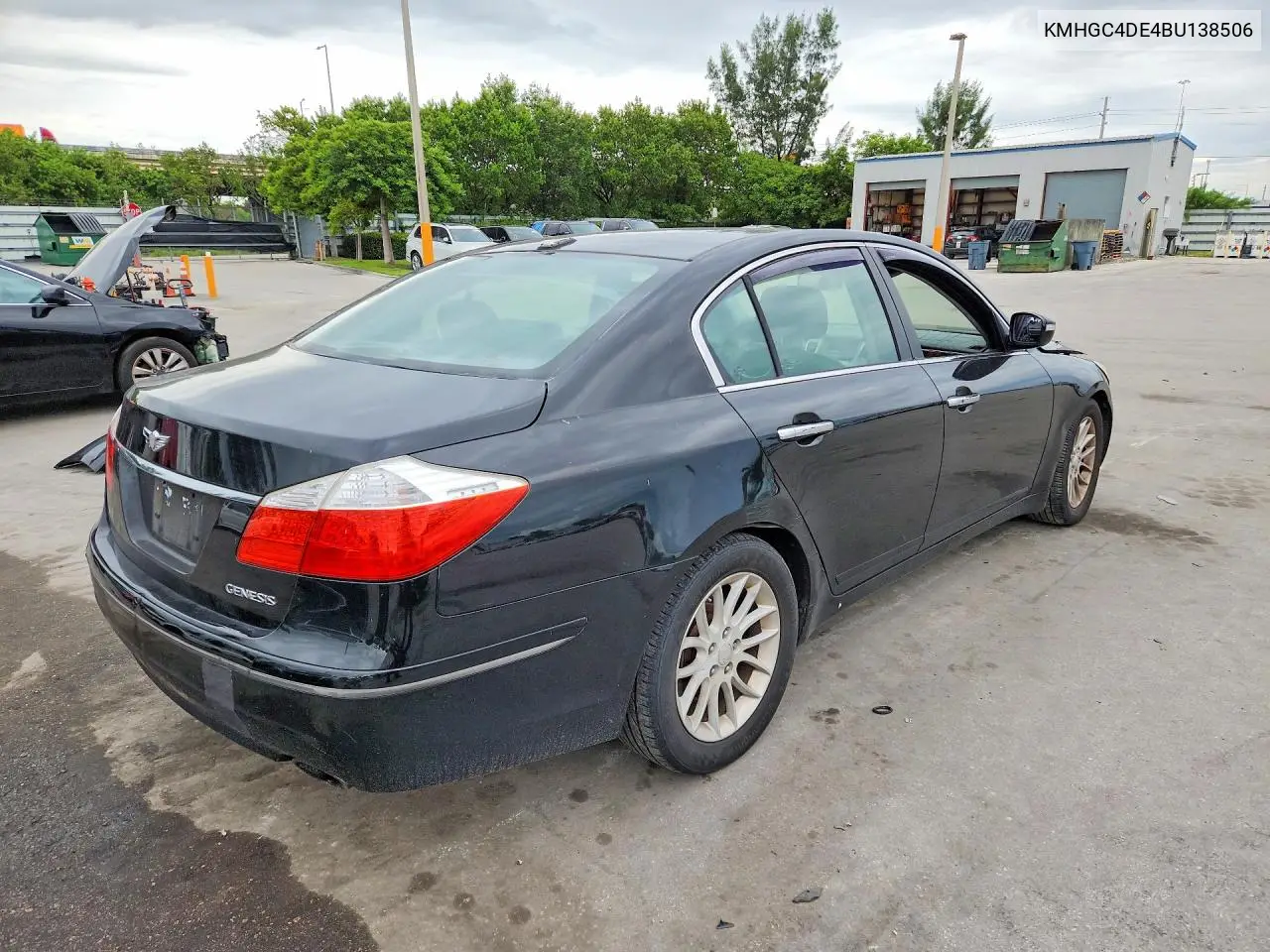 2011 HYUNDAI GENESIS VIN KMHGC4DE4BU138506 — фото 3