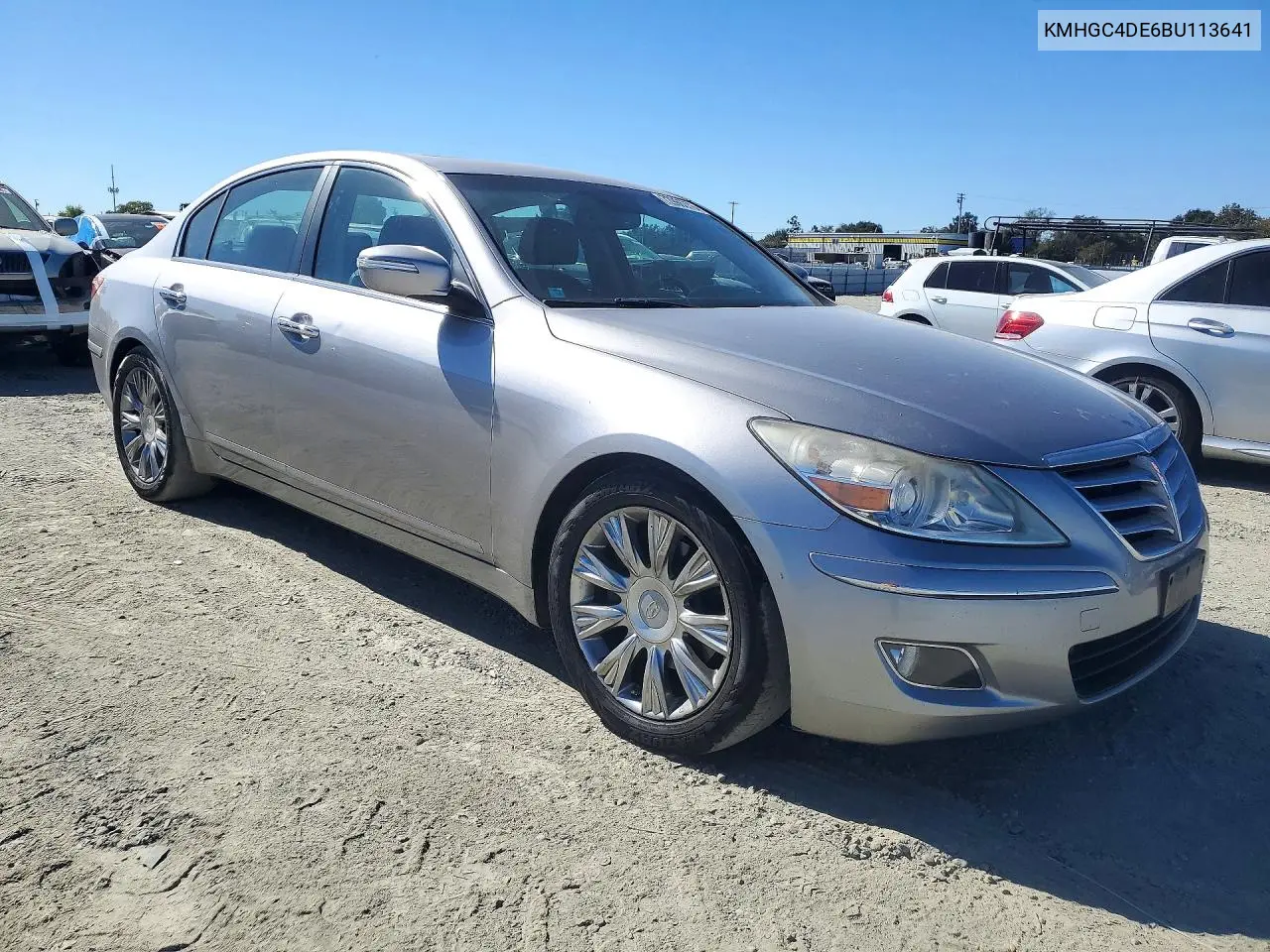 2011 HYUNDAI GENESIS VIN KMHGC4DE6BU113641 — фото 4