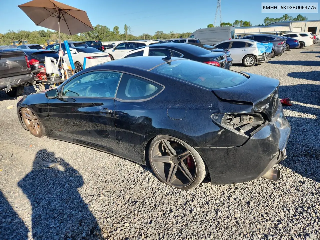 2011 HYUNDAI GENESIS VIN KMHHT6KD3BU063775 — фото 2