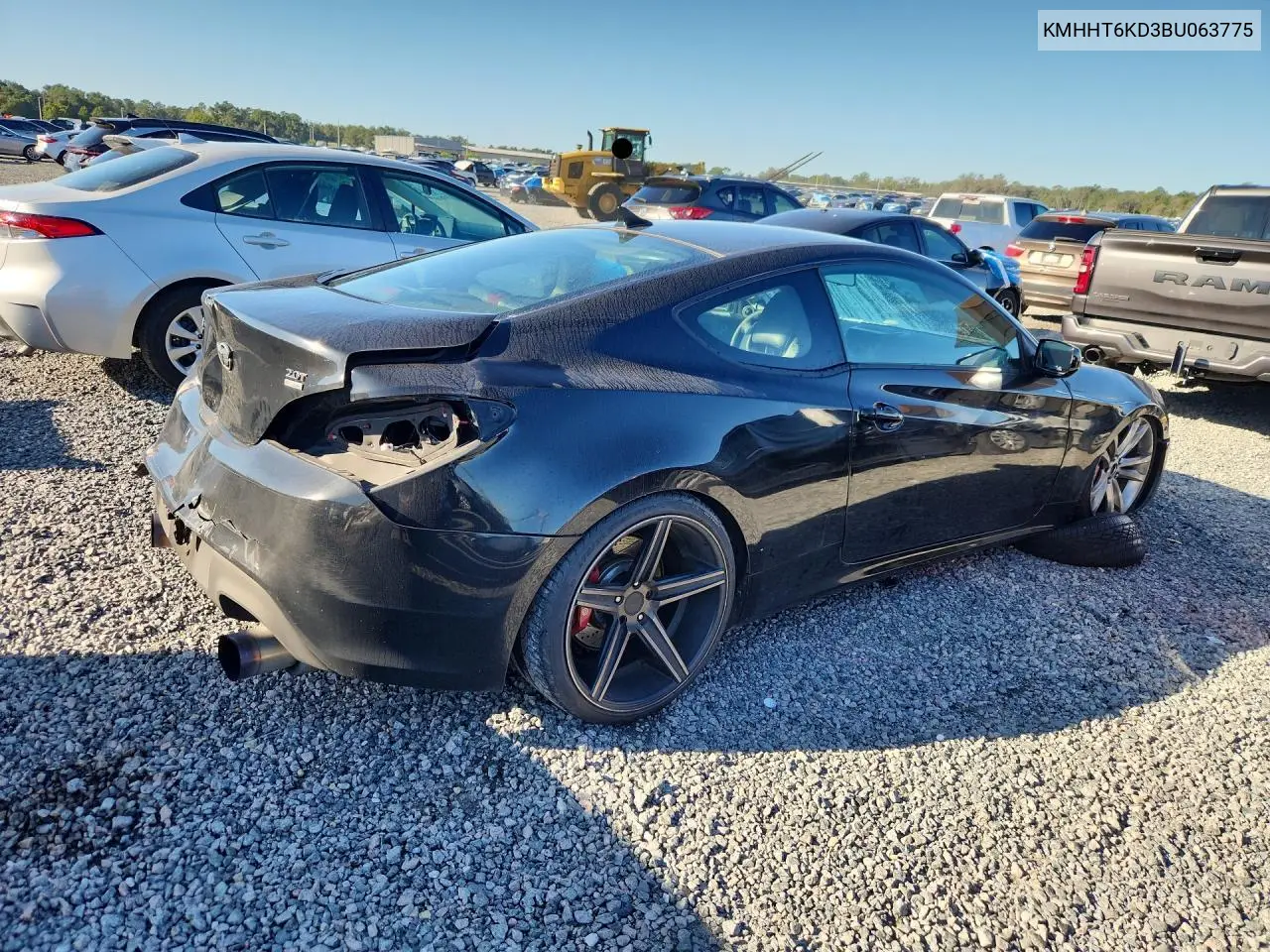 2011 HYUNDAI GENESIS VIN KMHHT6KD3BU063775 — фото 3