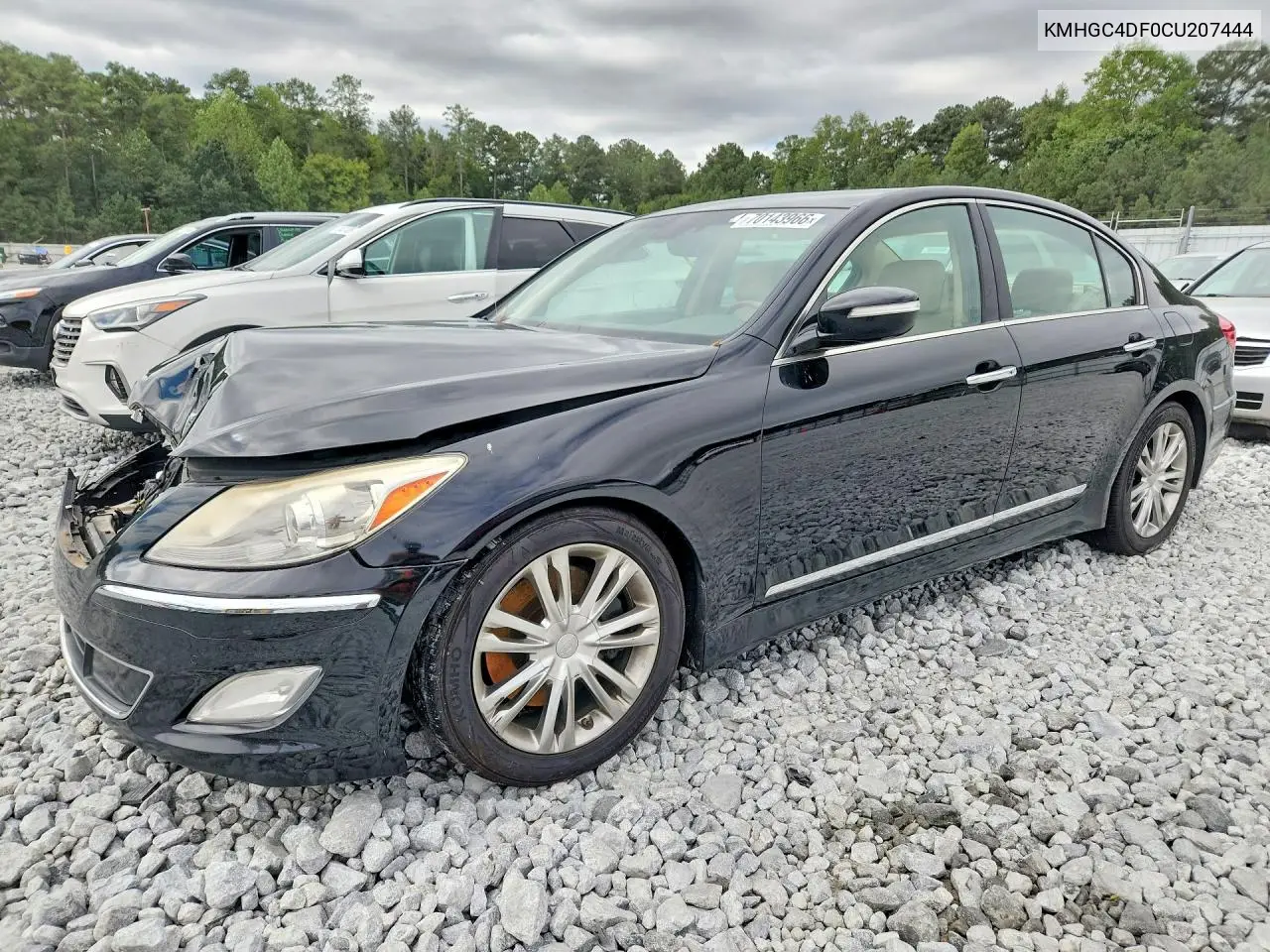 HYUNDAI GENESIS 2012, VIN KMHGC4DF0CU207444