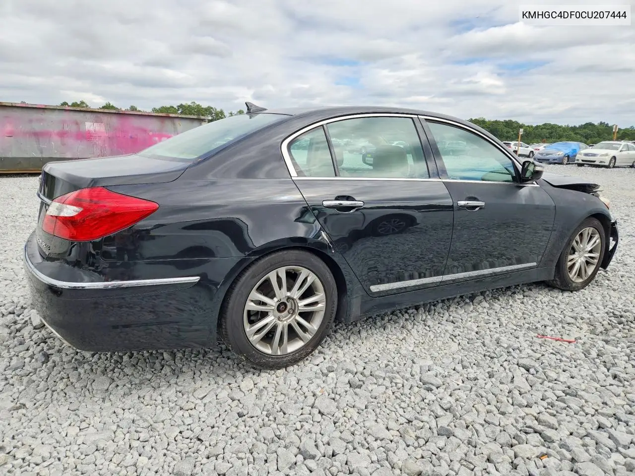 2012 HYUNDAI GENESIS VIN KMHGC4DF0CU207444 — фото 3