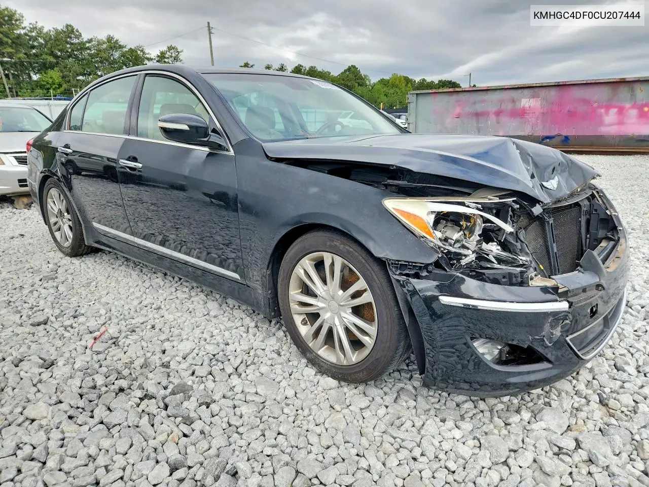 2012 HYUNDAI GENESIS VIN KMHGC4DF0CU207444 — фото 4