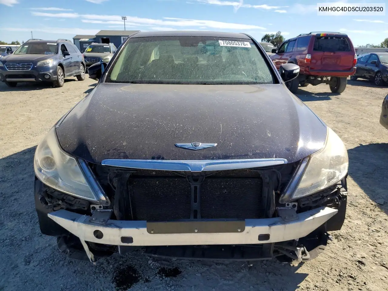 2012 HYUNDAI GENESIS VIN KMHGC4DD5CU203520 — фото 5