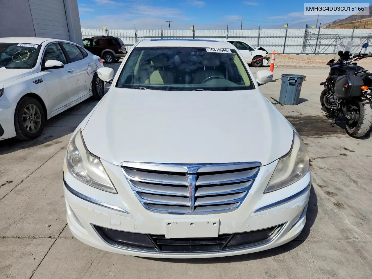 2012 HYUNDAI GENESIS VIN KMHGC4DD3CU151661 — фото 5