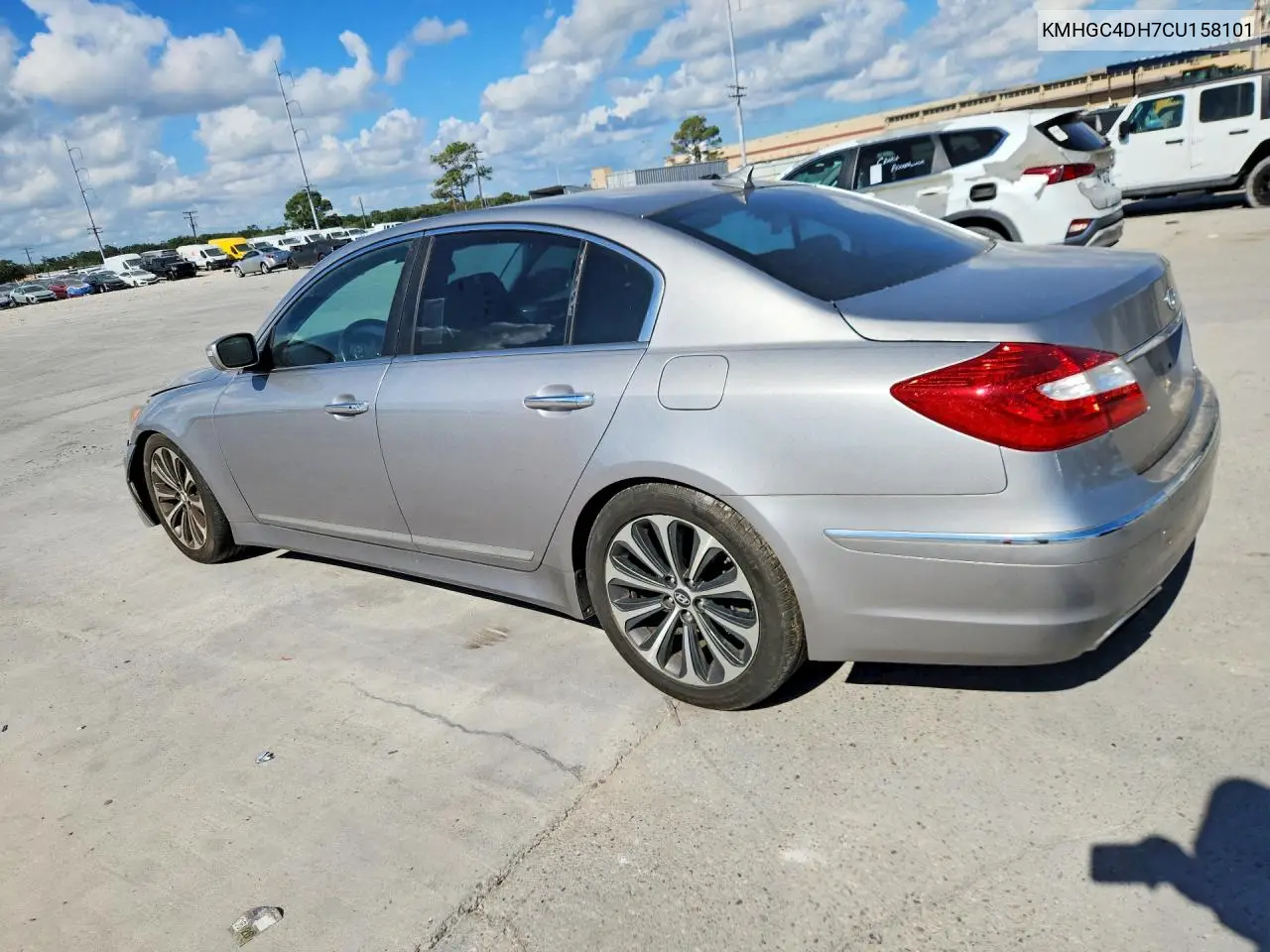 2012 HYUNDAI GENESIS VIN KMHGC4DH7CU158101 — фото 2